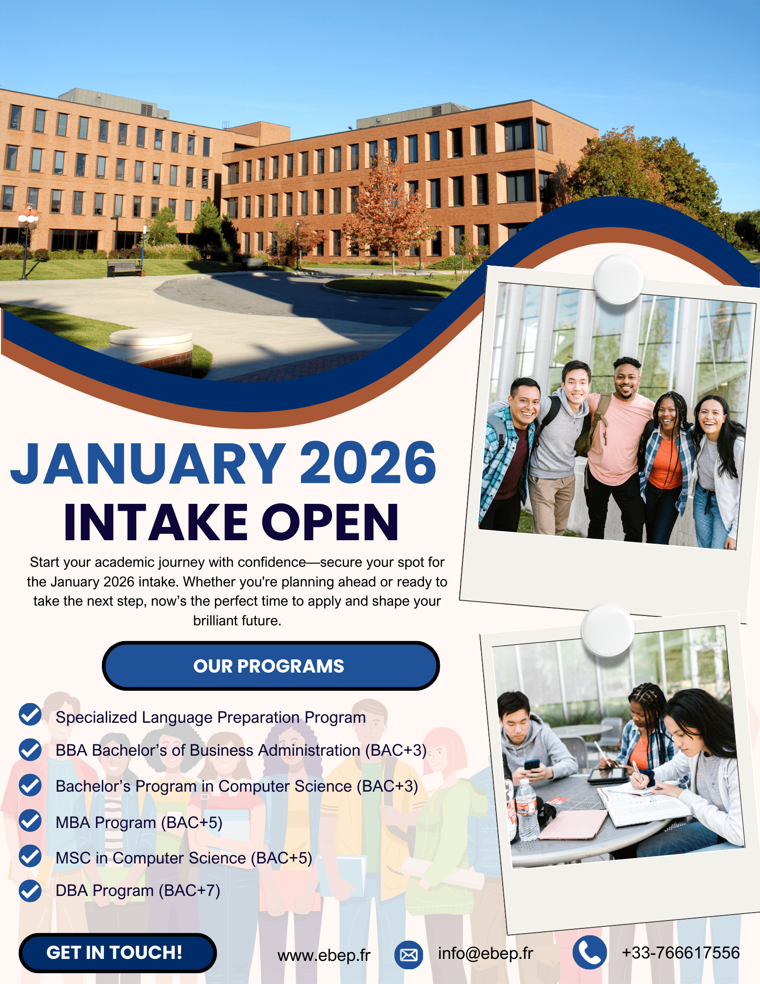 EBEP January 2026 intake poster
