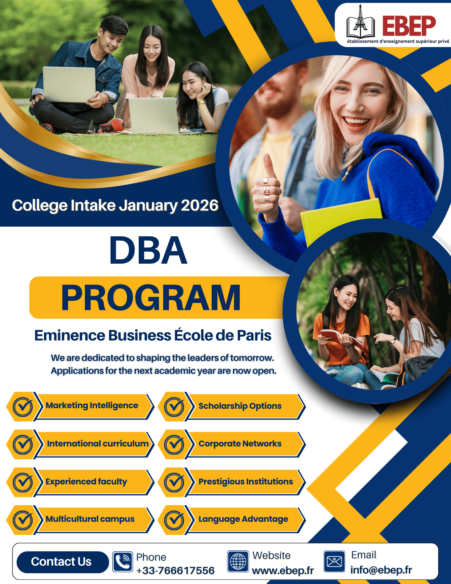 EBEP DBA program poster