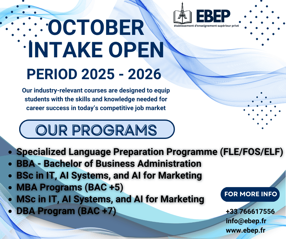 EBEP October intake poster